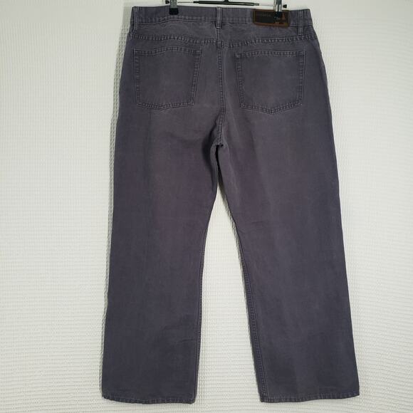Vintage Perry Ellis America Jeans Men 38x30 (Actual 35x27) Gray Relaxed Straight - Picture 2 of 16